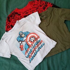 3 Shirt Bundle for Baby/Toddler Boys - Size 18 Months